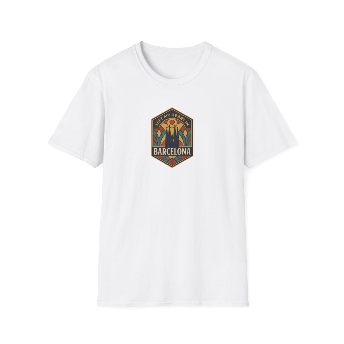 Barcelona Heart Badge T-Shirt
