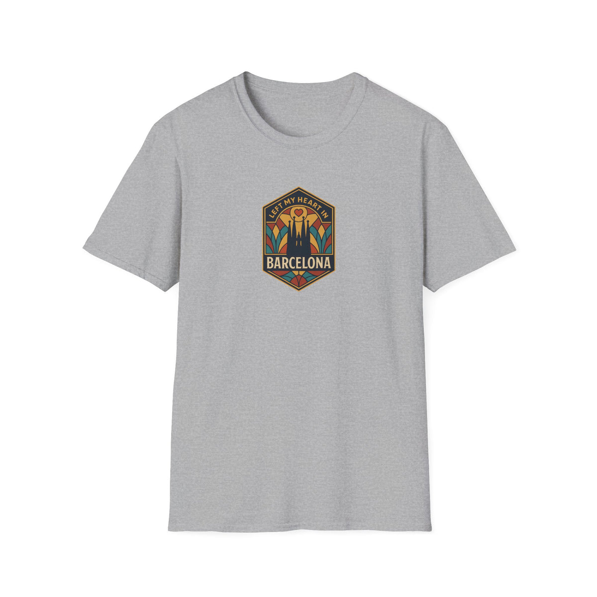 Barcelona Heart Badge T-Shirt