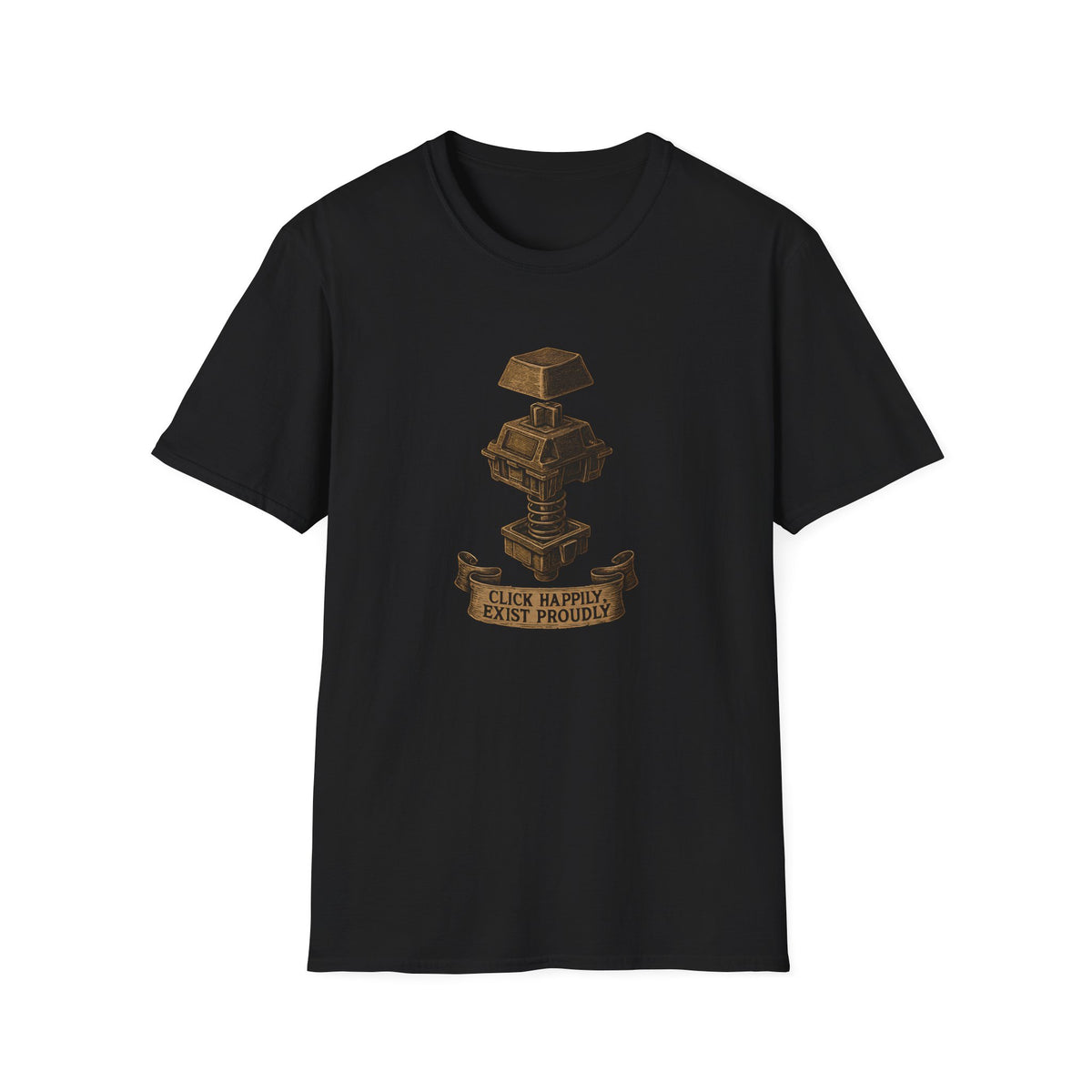 Spring-loaded mechanical sculpture T-Shirt