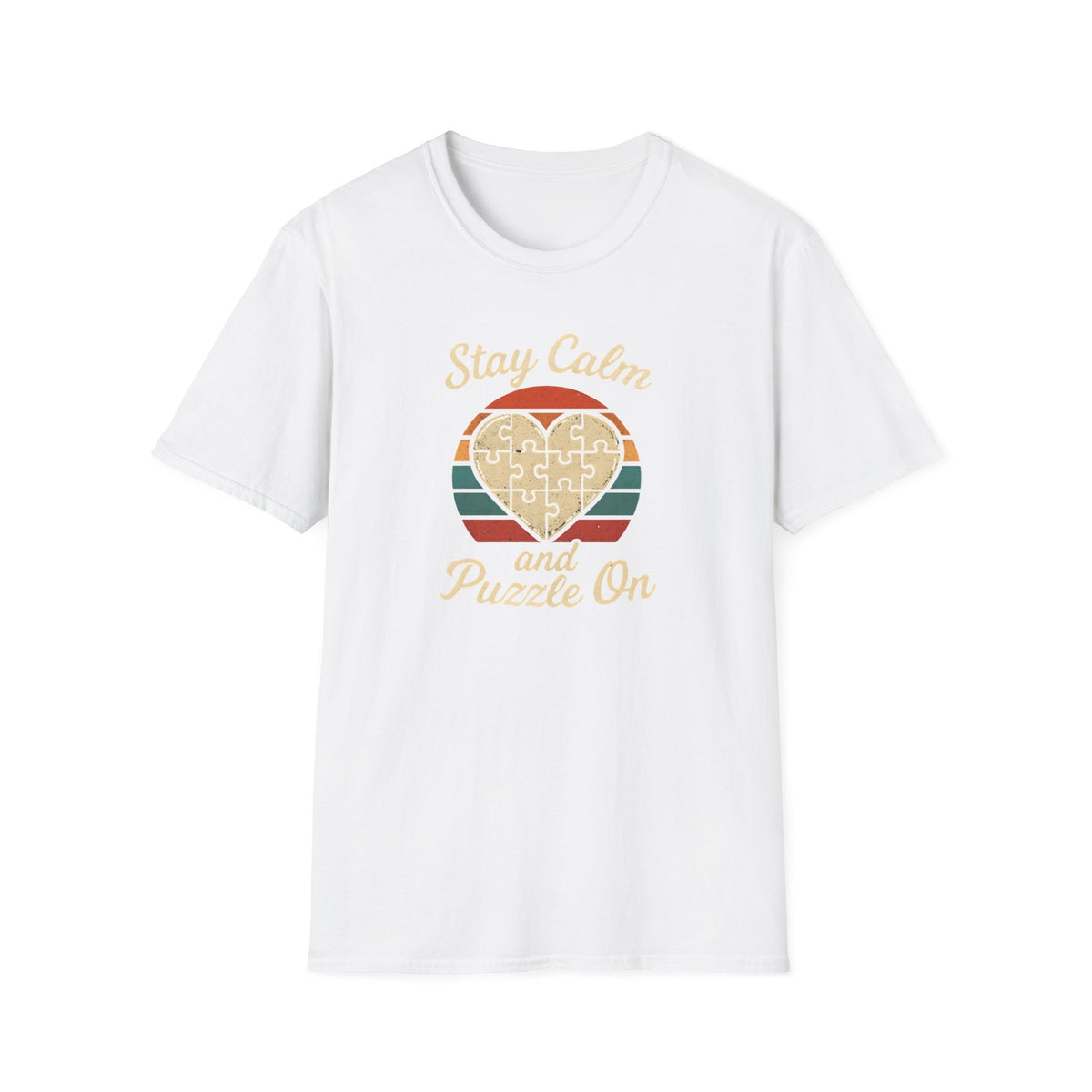 Stay Calm Puzzle On T-Shirt